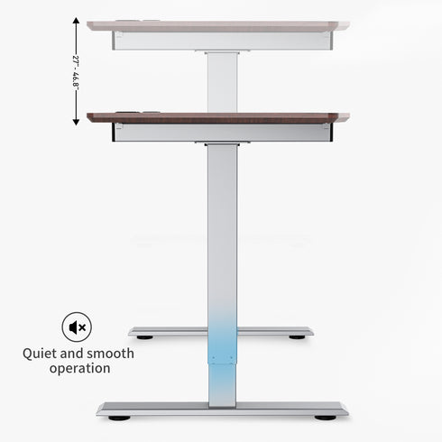 Maidesite Executive Series 55 inch Height Adjustable Standing Desk With Curved Desktop